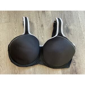 Wacoal 38G Lindsey Sport Contour Underwire Bra Black White